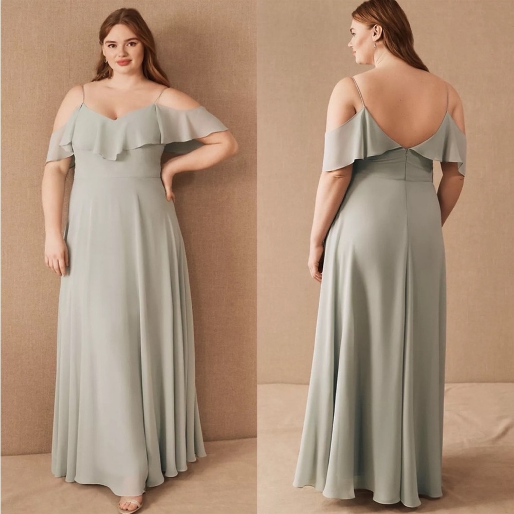 BHLDN Jenny‎ Yoo Mint Green Aeryn Gown Sz. 10 NWT